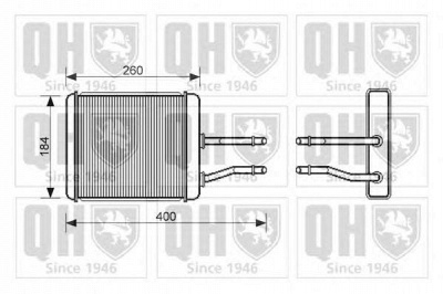 QUINTON HAZELL qhr2162 -  Теплообменник, отопление салона